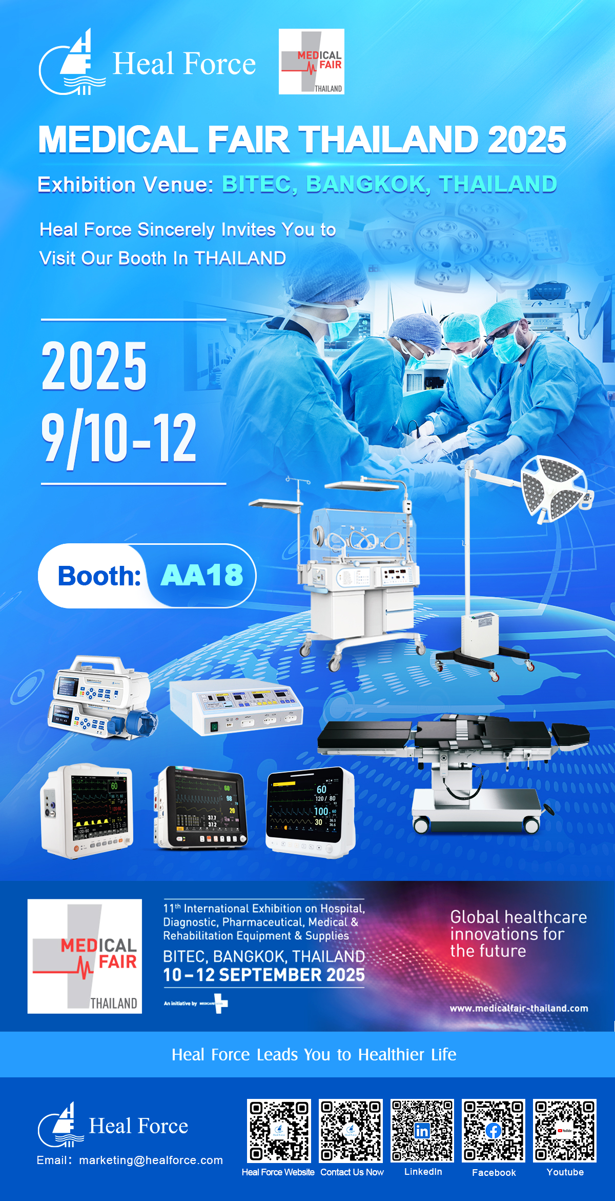 Get Ready, Bangkok! Heal Force Is Coming To MEDICAL FAIR THAILAND 2025!